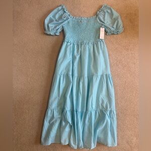 Red Dress Boutique Aura Blue Smocked Sundress